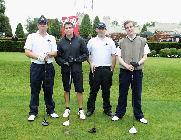 Day 1
Jesse Metcalfe poses with his team as he prepares to tee off as he attends the FitFlop Shooting Stars Benefit at Wentworth Park on August 4, 2011 in Virginia Water, England. The event, hosted by Samuel L Jackson, is raising vital funds for Make-A-Wish Foundation UK.
Keywords: FitFlop golf tournament