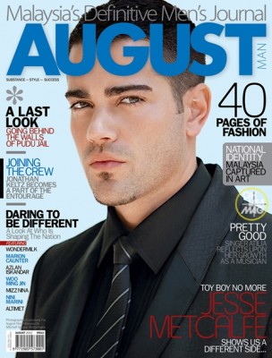 Jesse Metcalfe on the cover of August Man 2010